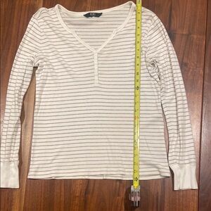 BCBG Paris Women's Striped Top - White